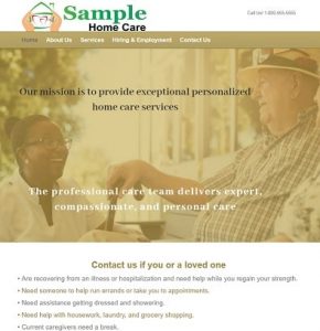 Home care agency website